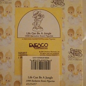 1997 precious moments "Life can be a Jungle" Statue